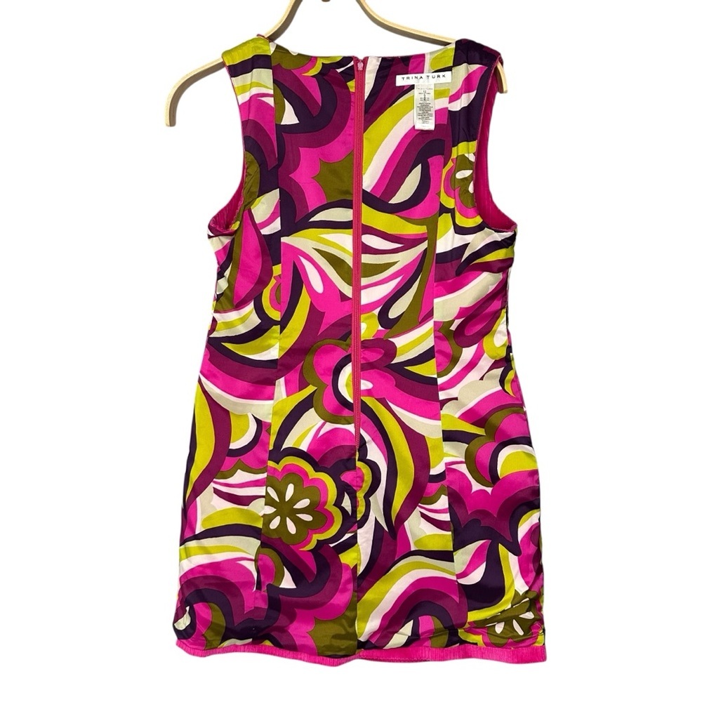 TRINA TURK Boroughs Corduroy Button Front Minidress In Trina Pink. Sz: 12 - Picture 7 of 9